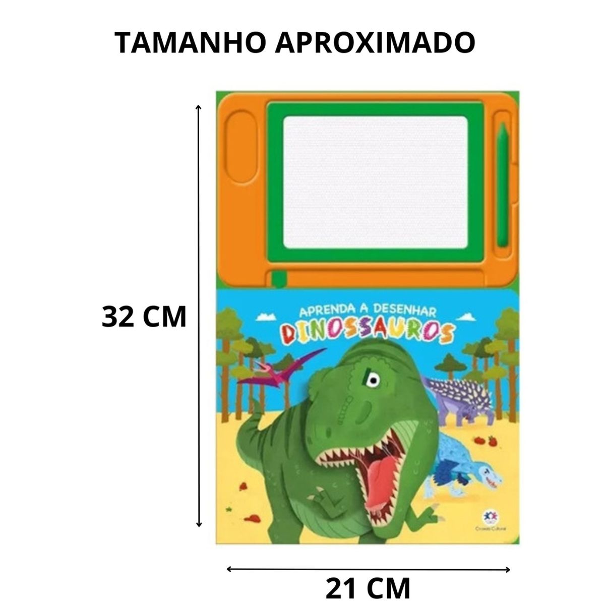 Livro Lousa Magnética Aprenda A Desenhar Dinossauros - Ciranda Cultural Livro Lousa Magnética Aprenda A Desenhar Dinossauros - Ciranda Cultural